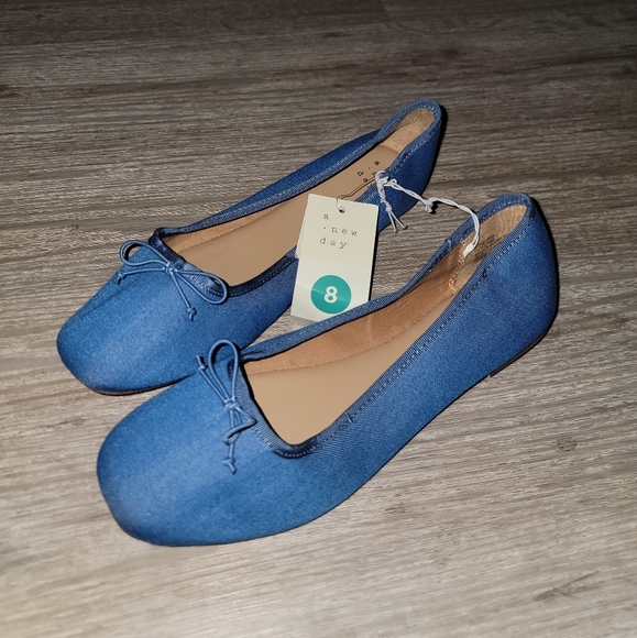 A New Day | Womens Baby Blue Flats - Picture 4 of 5
